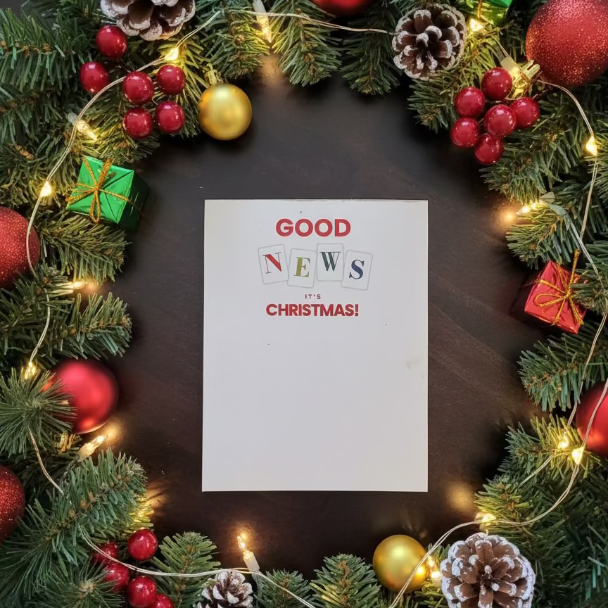 Good News It's Christmas Notepad