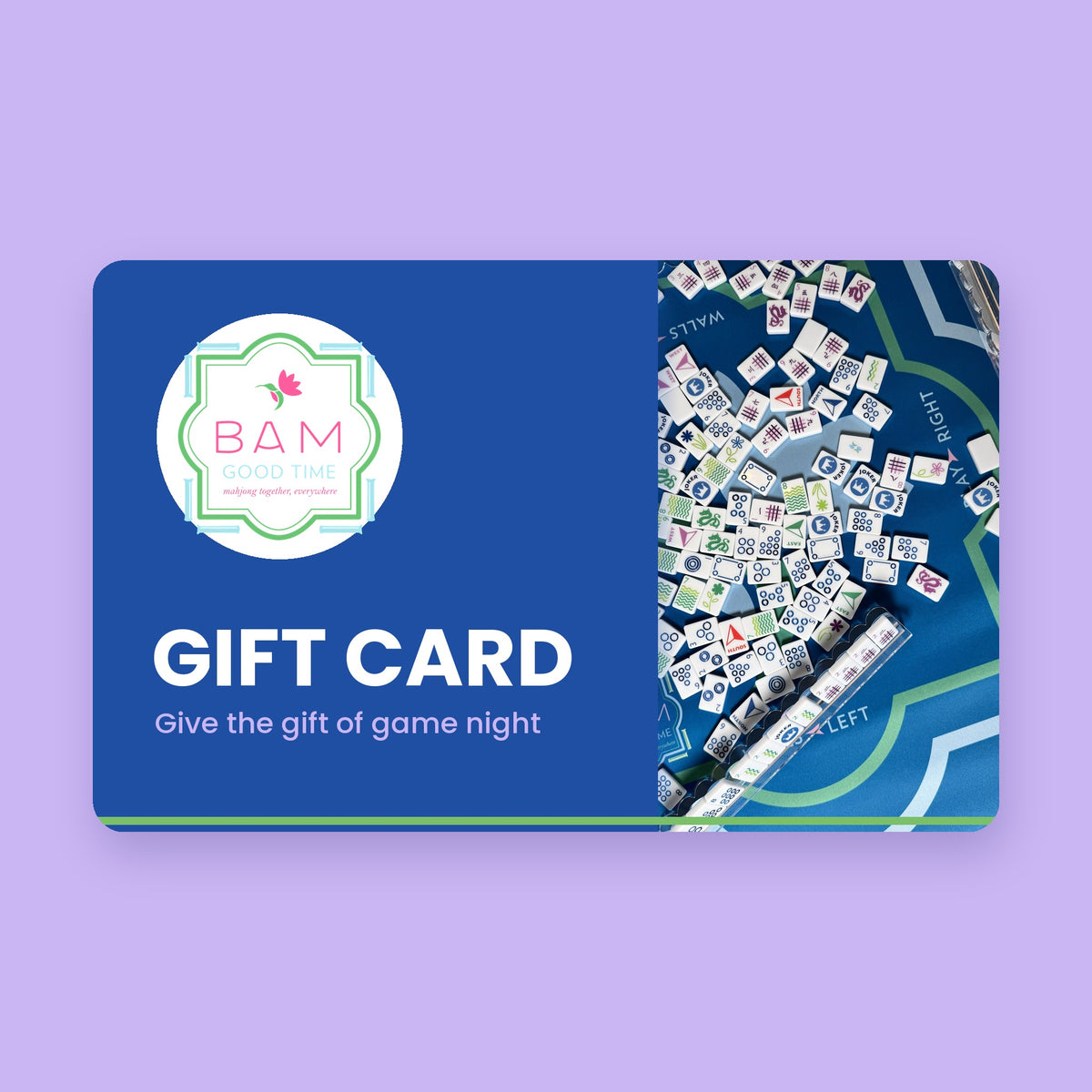 Bam Good Time gift card